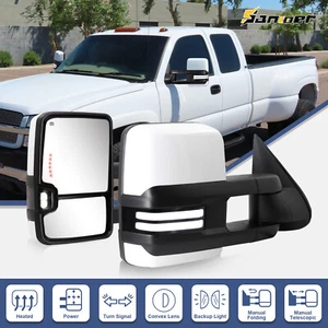 Switchback Gloss White Tow Mirrors For 2003-2007 Chevy Silverado GMC Sierra 1500 - Bild 1 von 9