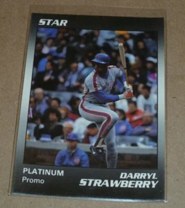 1990 Star Company Darryl Strawberry PLATINUM Promo Card New York Mets PR=200 - Bild 1 von 2