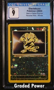 Promo Electabuzz Best of Game Promo CGC 9 Winner (0107) Pokemon - Picture 1 of 1