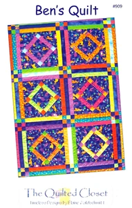 The Quilted Closet ~ BEN'S  QUILT ~ Quilt Size: 54 x 78" - Picture 1 of 5