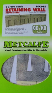 METCALFE P0245 00/HO Card Construction Kit & Materials : RETAINING WALL - Picture 1 of 2