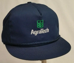 Swingster AgraTech Hat Blue Adjustable Snapback Trucker Baseball Farmer ~Vintage - Picture 1 of 6