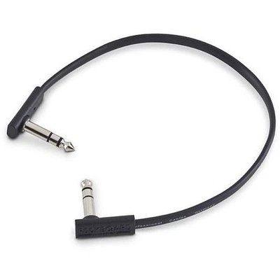 Patchkabel RockBoard Flat TRS Cable Black 30 cm Patch Kabel NEU