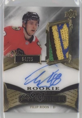 2022-23 Upper Deck Premier Acetate Rookie Gold /65 Filip Roos RPA Patch Auto RC - Image 1 of 2