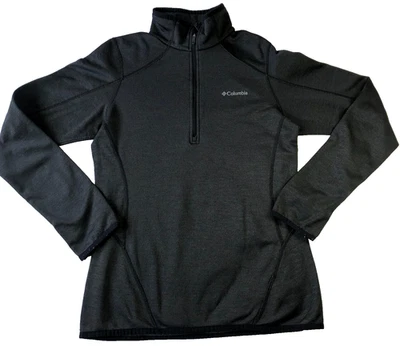 Columbia Mujeres 1/4 Cremallera Top Talla S Carbón Oscuro Ropa Activa Cuello Alto Manga Larga Foto 1 de 4