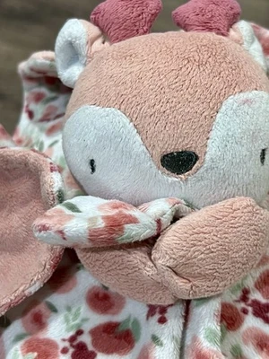 Manta de seguridad Gerber Modern Moments ciervo cervatillo flores encantadoras floral bebé rosa Foto 1 de 3