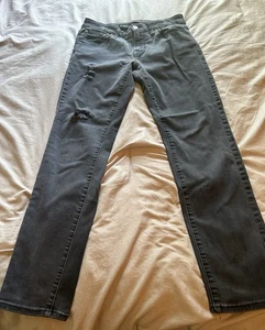 Men’s American Eagle Skinny Black Distressed(N)EXT Level Stretch Jeans 30x30 - Picture 1 of 9