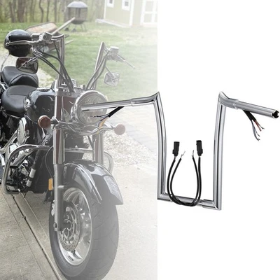 Barra de suspensión Harley precableada 12" Ape para 07-13 Softail Dyna Sportster Road King Foto 1 de 4