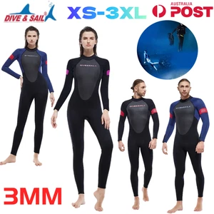 DIVE&SAIL 3MM Neoprene Wetsuit Jumpsuit Warm Scuba Diving Spearfishing Winter AU - Picture 1 of 24