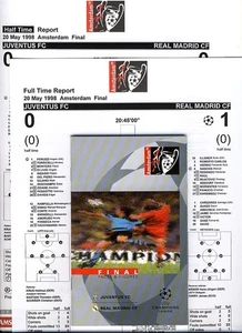 UEFA CHAMPIONS LEAGUE FINALE 1998 Real Madrid - Juventus - Information Guide - Bild 1 von 1