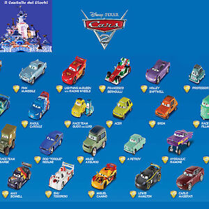 DISNEY CARS Personaggi in Metallo scala 1:55 da Collezione by Mattel Pixar