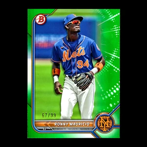 Libro Verde Bowman Prospects Ronny Mauricio 2022 #BP-16 RC New York Mets/99 - Imagen 1 de 2