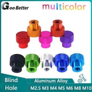 Knurled Thumb Nuts Aluminum Alloy Blind Hole Knob Nut M2.5 M3 M4 M5 M6 M8 M10 - Picture 1 of 92