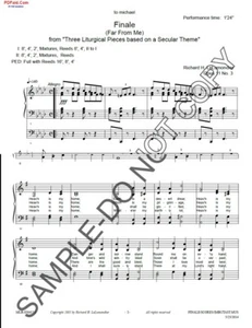 NEW Three Liturgical Pieces based on a Secular Theme for organ MLB-050502.1 - Picture 1 of 5