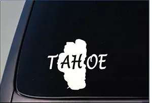 Lake Tahoe Aufkleber *G835* 8" Vinyl Eislaufen See Tahoe Fischboot Snowboard - Bild 1 von 1