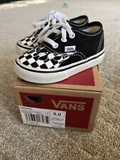 Vans Flame Checkered Toddler Sneakers Size 5 RARE