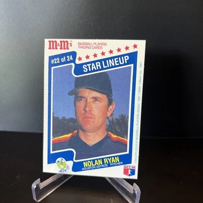 1987 M&M's Star Lineup Nolan Ryan #22 Houston Astros MLB Baseball Card HOF - Image 1 of 2