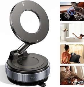 Soporte magnético para teléfono con ventosa de vacío para montaje en coche Magsafe para todos los teléfonos - Imagen 1 de 21