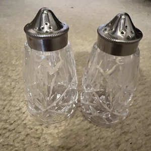 Waterford Crystal LISMORE Salt & Pepper Shaker Pair Set - Picture 1 of 4
