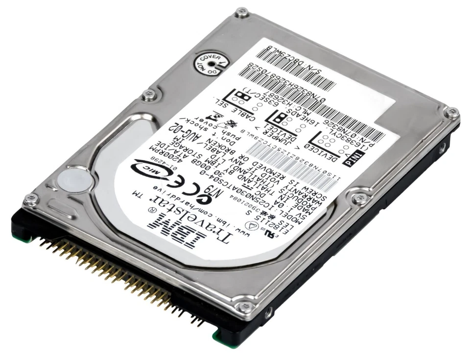 Ibm Travelstar 40gn 07n9318 Ic25n030atcs04-0 30gb 4200rpm 2mb Ata 2.5" Inch - Image 1 of 3