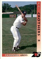 1996 Zanesville Greys Grandstand #8 K.C. Crothers Brandon Florida Baseball Card