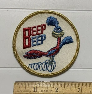 Distintivo toppa rotonda ricamata rotonda Beep Beep Roadrunner souvenir beep - Foto 1 di 3