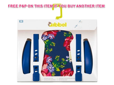 QIBBEL DELUX FRONT BABY KINDERSITZ STYLING SET RENOVIERUNGSSET BLOSSOM ROSES BLAU