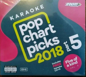 Zoom Karaoke CD+G 2018 Part Five ZPCP2018-05 Bonus Disk IN HAND FREE SHIPPING! - Picture 1 of 2
