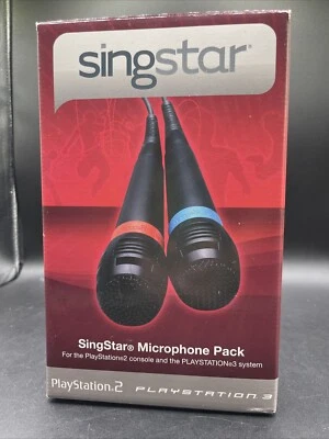 SingStar Microphone Pack For PS2 & PS3 + Box Music games party  - Image 1 of 4