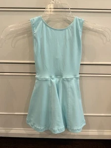 NWT Belle Cher Girls Aqua Athletic Tennis Dress Sz 5 (fits Sz 3/4) - Picture 1 of 5