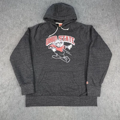 Ohio State Buckeyes Sudadera con Capucha Para Hombres XXL Gris NCAA Fútbol Homenaje Retro Foto 1 de 4