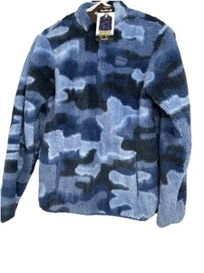 Hurley Boys Sherpa 1/4 Zip Armory Blue Sz XL (14-16) NWT - Picture 1 of 5