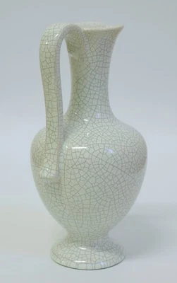 Ruscha Keramik Vase 311 Craquelee weiss 50er Jahre Krug Vase edel antiker Stil - Bild 1 von 4