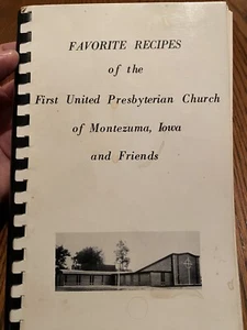 Vtg Montezuma Iowa Cook Book 1979 First Presbyterian Church EUC - Picture 1 of 13