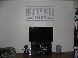 Fenway Park Wall Sticker Vinyl Decals Baseball Ballpark Wall Stickers Mural - Picture 1 of 1