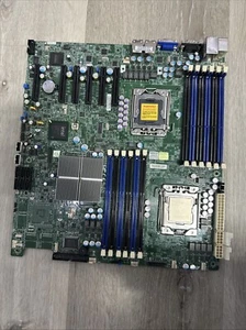 SUPERMICRO X8DTE-F 2x LGA1366 12x DDR3 PCIe SATA eATX + Intel XEON E5620 - Bild 1 von 5
