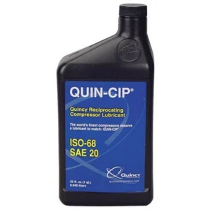 Quincy QUIN-CIP Luftkompressoröl, 20 Watt 32 ° - 80 ° F. Qt. Made in USA #8136-QT - Bild 1 von 1
