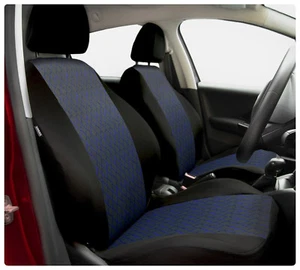 Fundas de asiento de coche para Opel Antara - Juego completo negro/azul - Imagen 1 de 10