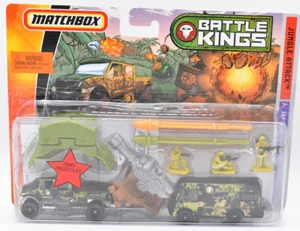 Matchbox Superfast Battle Kings Jungle Attac International CXT+ Camper Twin Pack - Picture 1 of 2