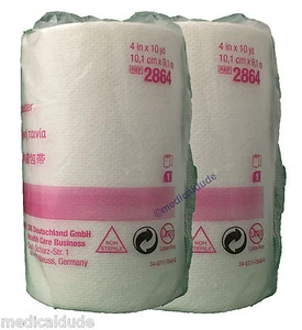 3M Medipore H Soft Cloth Surgical Tape 4" wide by 10 yards - 2864 - 2 Rolls - Picture 1 of 2