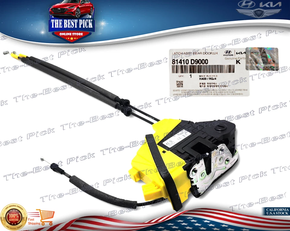 ⭐GENUINO⭐ Actuador de cerradura de puerta trasera izquierda para Kia Sportage 2017-2022 81410D9000 Foto 1 de 4