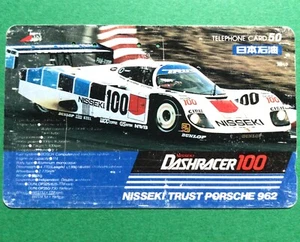 Porsche 962C Nr.100 Nisseki Trust 1987 Gruppe C Hyperauto Telefonkarte Japan Teleca - Bild 1 von 5