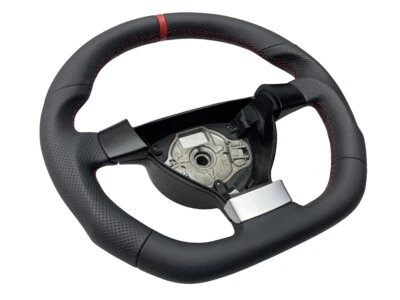 Tuning Sport Lenkrad Leder Lederlenkrad Vw POLO 9N 9N3 Daumen ABGEFLACHT - Bild 1 von 4