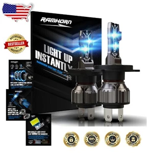 Durable Waterproof H4 9003 Light Bulbs - 2-Pack, Perfect for Night Driving - Picture 1 of 9