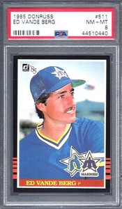 1985 DONRUSS ED VANDE BERG # 511 PSA 8 NM-MT (0440)