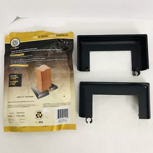 Cubierta base poste de hierro Orgill Nubo negro aluminio 4X4 a presión - Imagen 1 de 4