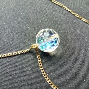 Vintage Halskette mit Anhänger klar - Bild 1 von 4