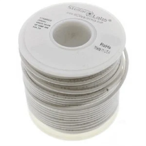 Stellar Labs 22 AWG tinned copper stranded wire, 25 foot spool, white 24-15109 - Picture 1 of 1