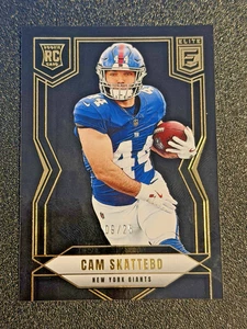Patinete Panini Donruss Elite Cam 2025 negro paralelo RC 09/25 SSP NY Giants - Imagen 1 de 2