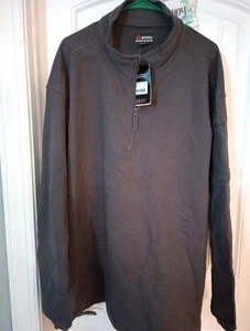 EOTAC Camicia Uomo 3XL Grado Operatore Antracite Scuro 1/2 Zip Manica Lunga - Foto 1 di 6